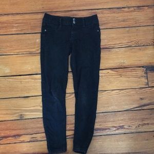 High waisted black jeans